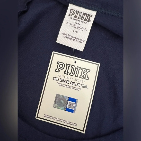 Pink Victoria’s Secret Collegiate Collection North Carolina Long Sleeve Shirt L - Picture 8 of 10